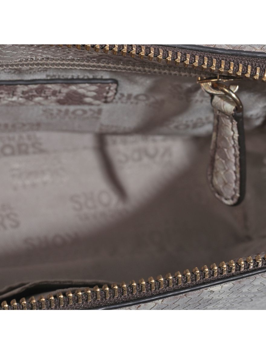 Snake Embossed Crossbody Bag One Size