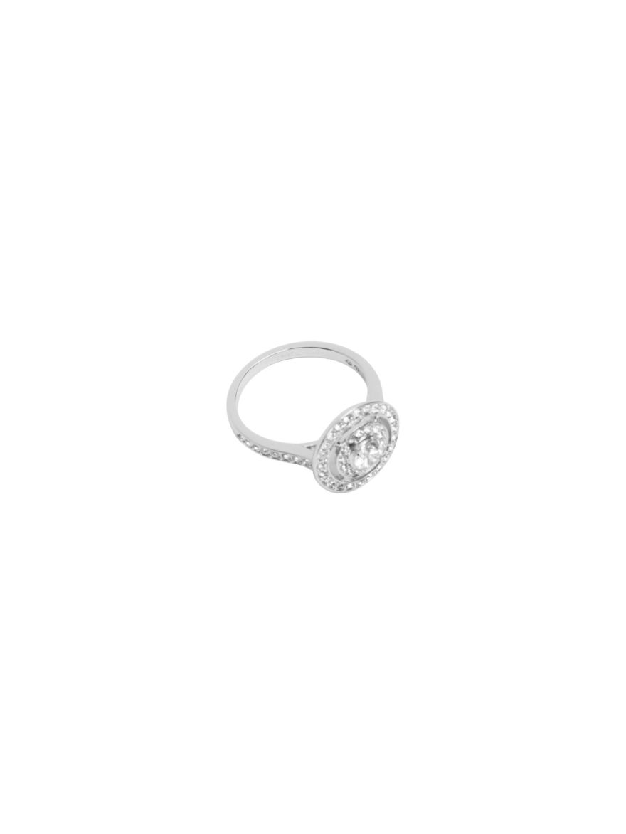 Round Cut Crystal Ring Size 50
