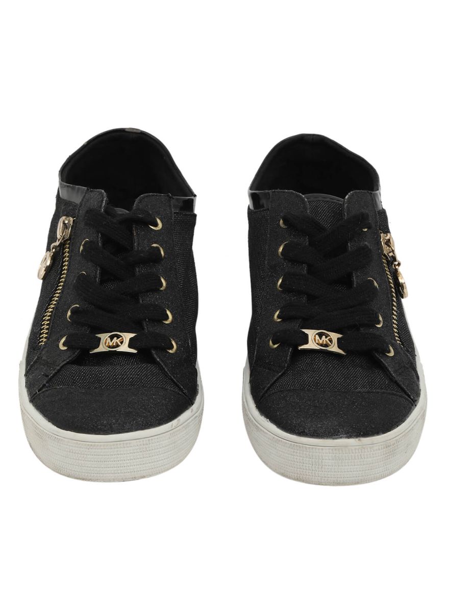 Black Shimmer Women Sneakers/Size-35 EUR