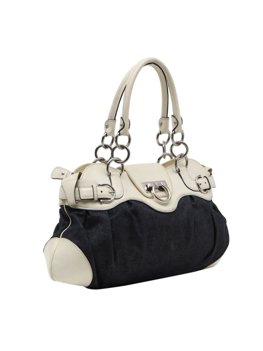 Denim Fabric Shoulder Bag