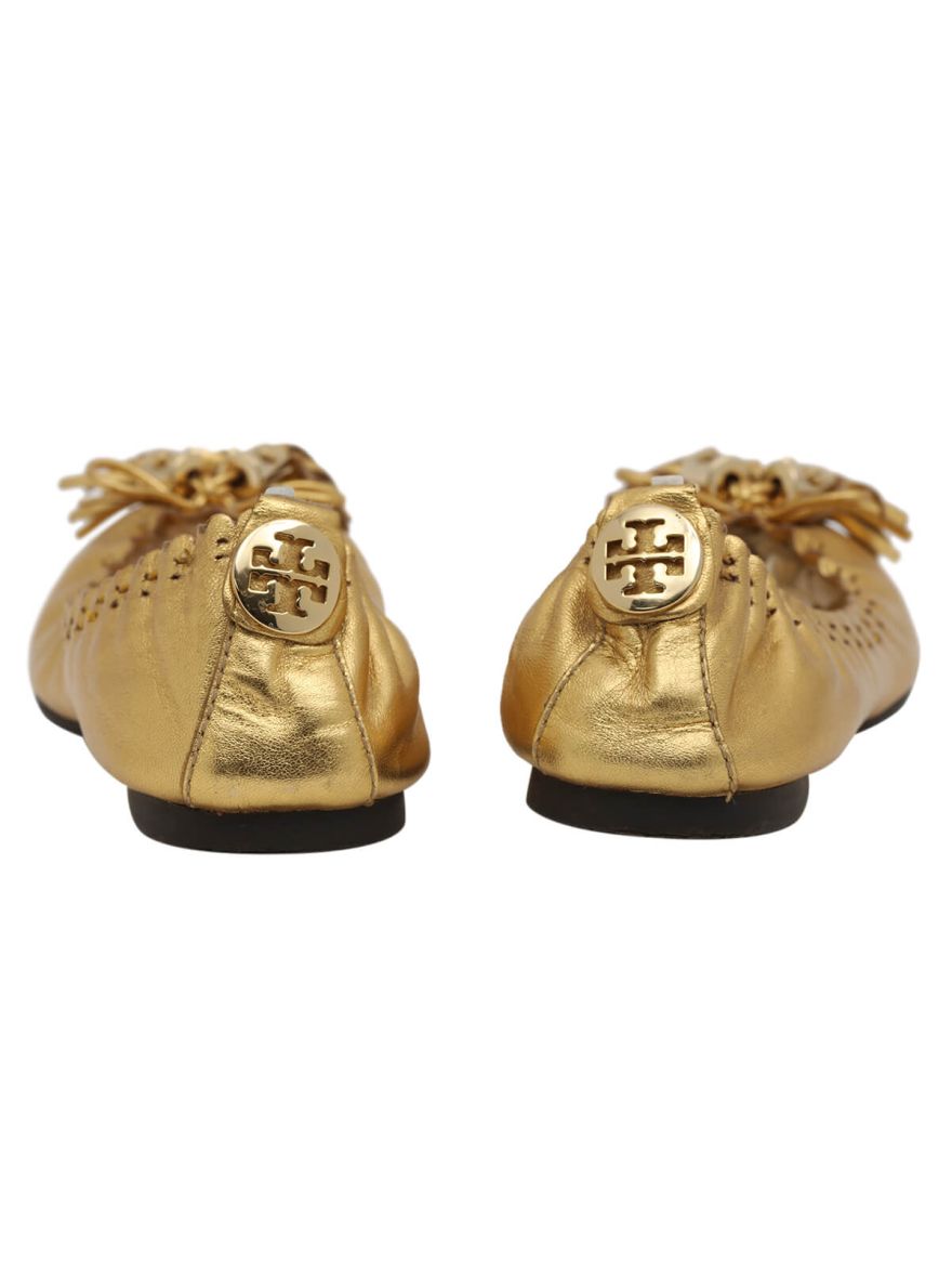 Golden Hamilton Logo Ballerinas/Size-6M