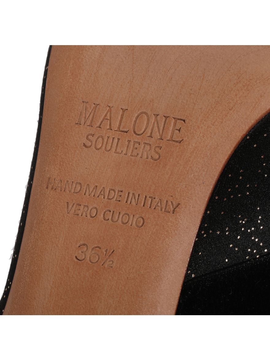 Paige Velvet-Trimmed Mule SZ 36.5 Black