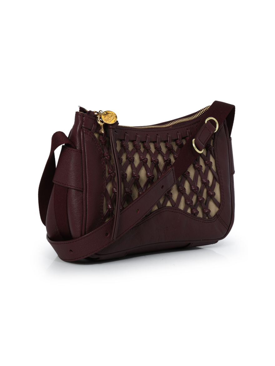 See By Wine Mini Leather Crossbody Bag