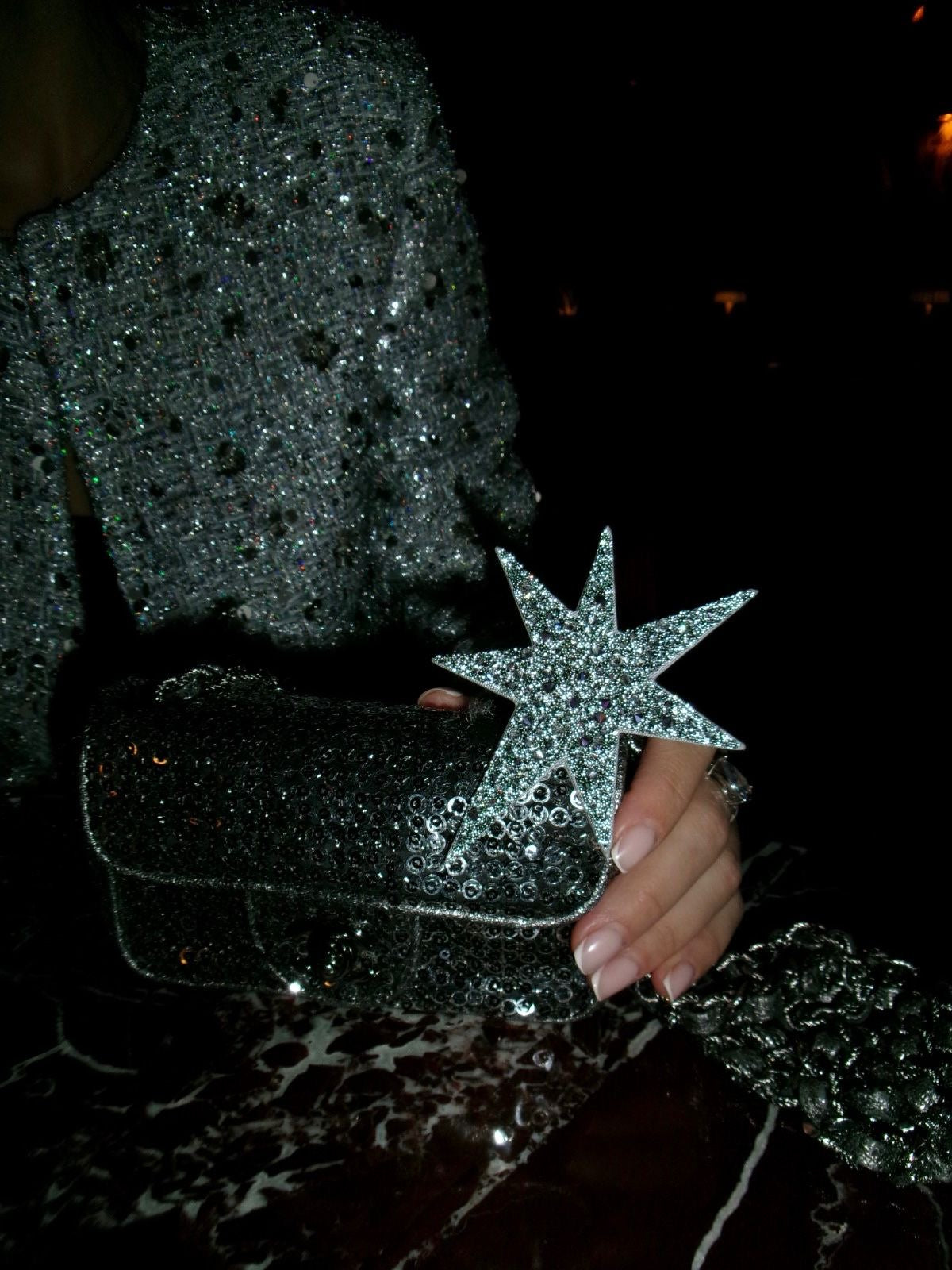 Divine Twinkle Silver Swarovski Stars