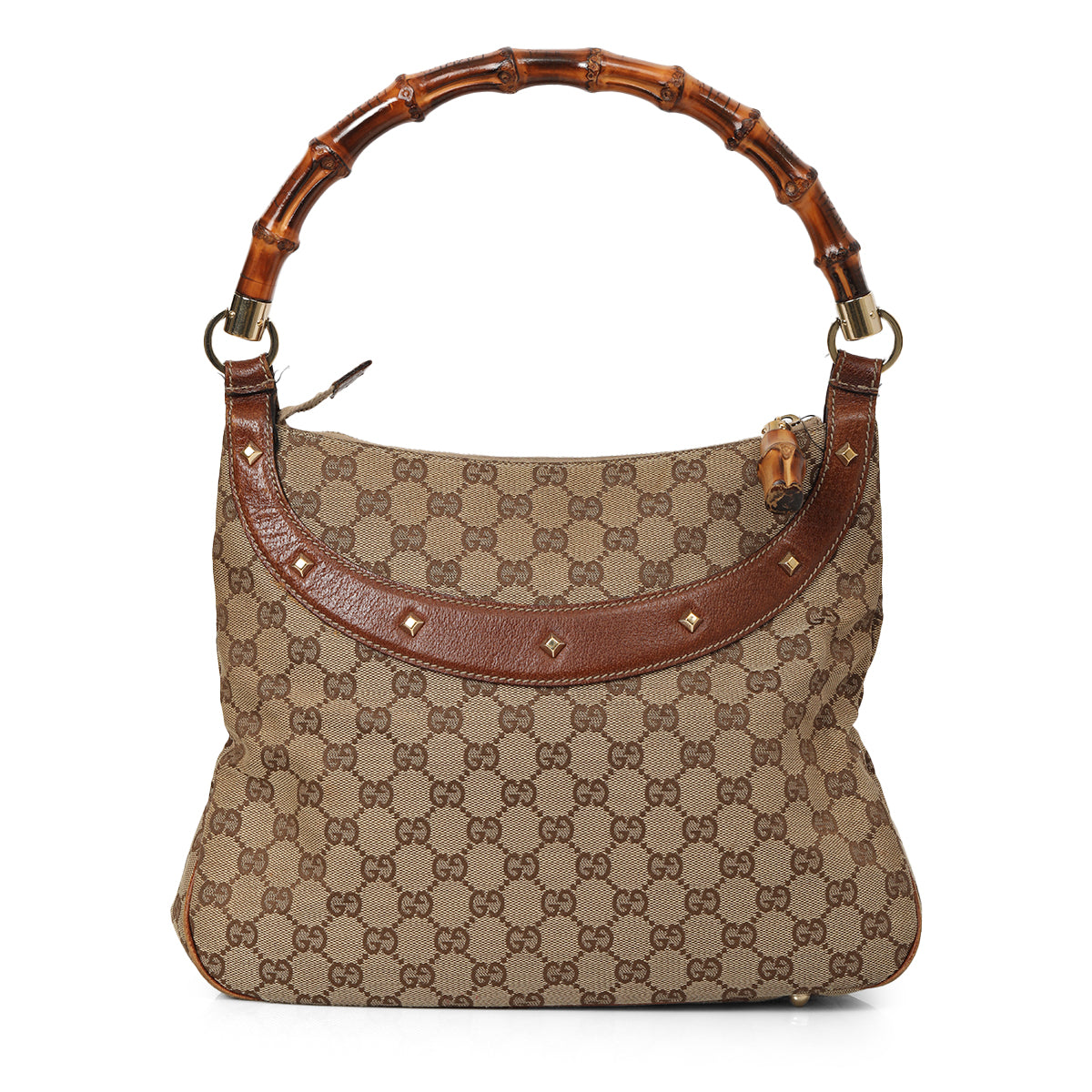 Canvas Anita Mini Bamboo Handbag