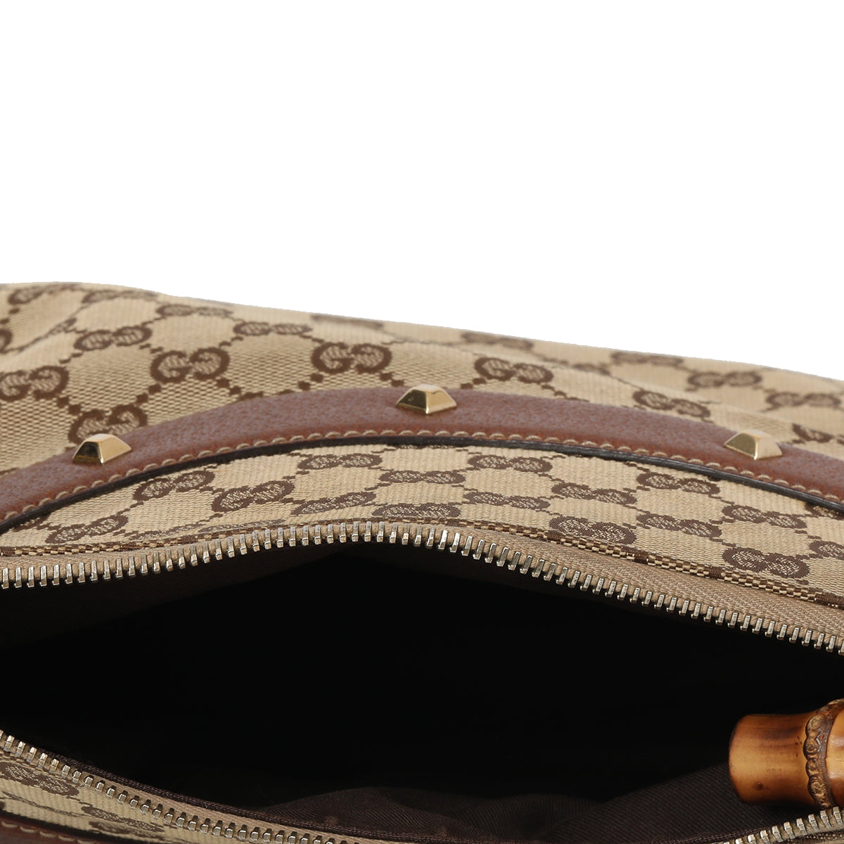 Canvas Anita Mini Bamboo Handbag