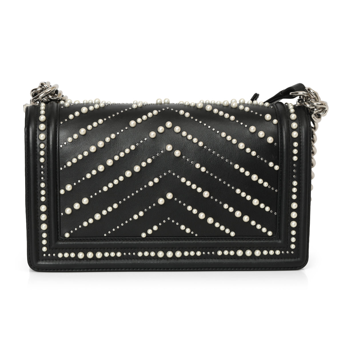 2020 Medium Chevron Pearl Boy Bag