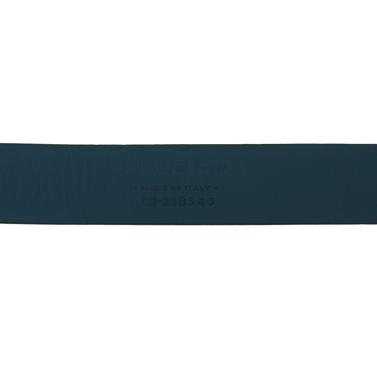 Blue Leather Vara Bow Double Belt