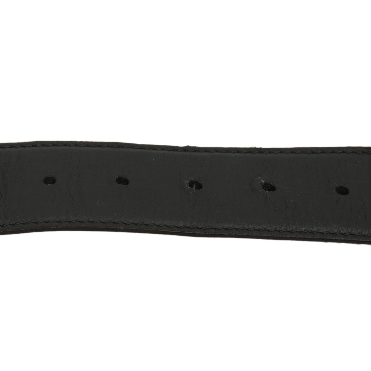 Dark Grey Web Canvas & Leather Interlocking G Buckle Belt 95/38