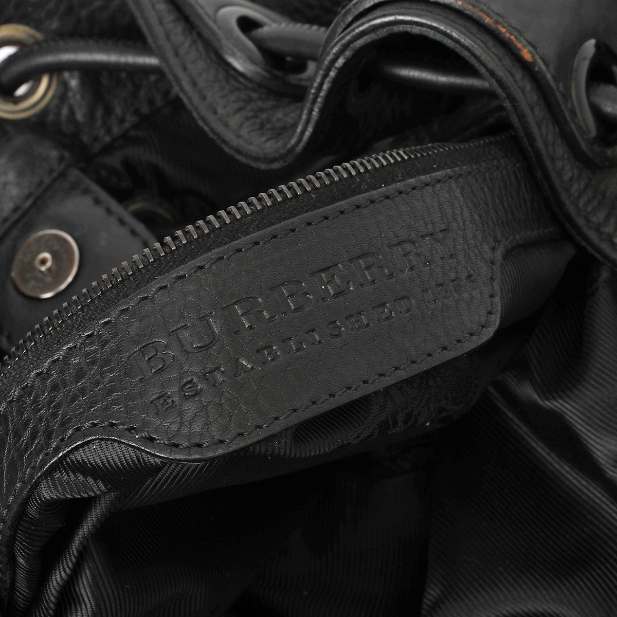 Black Leather Warrior Hobo Bag Large