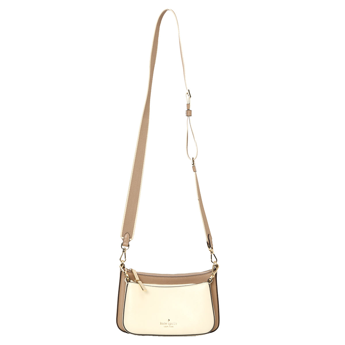 Duet Colorblock Saffiano Leather Crossbody Bag Small