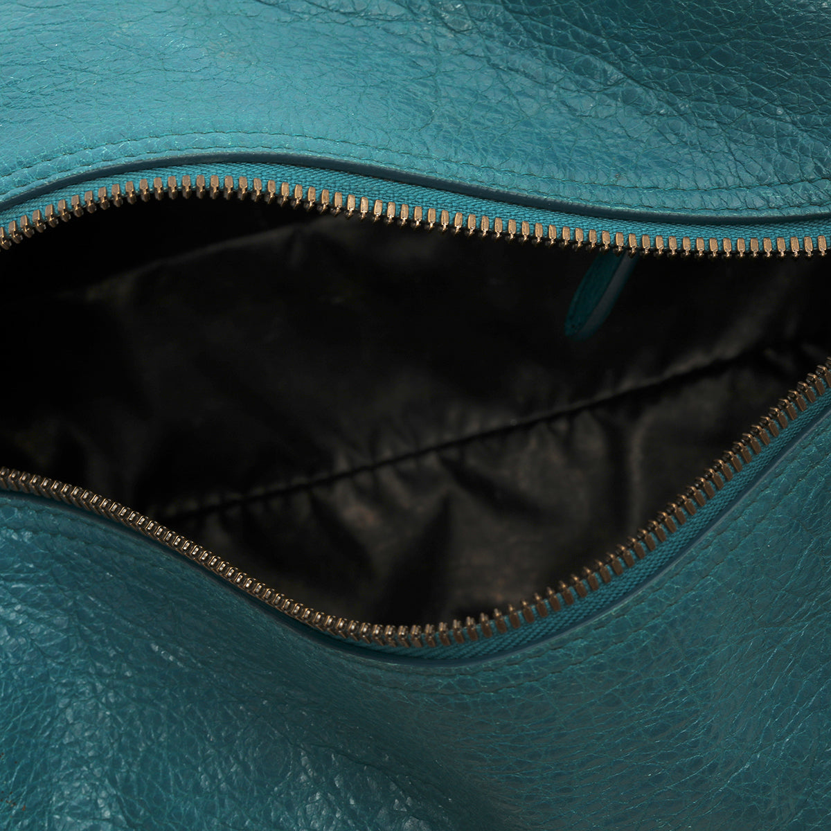 Turquoise Envelope Leather Clutch Small