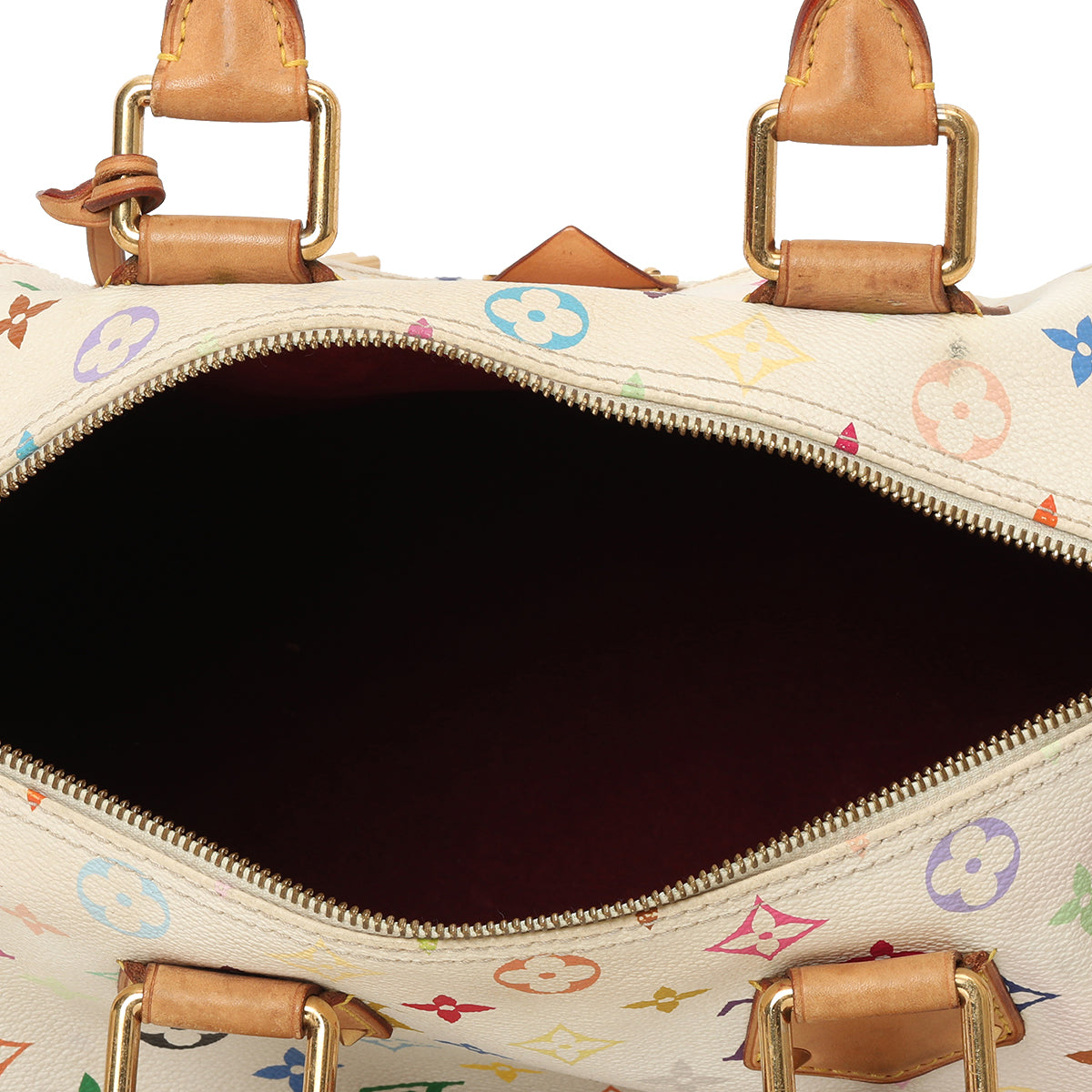 White Monogram Multicolor Speedy 30 Bag
