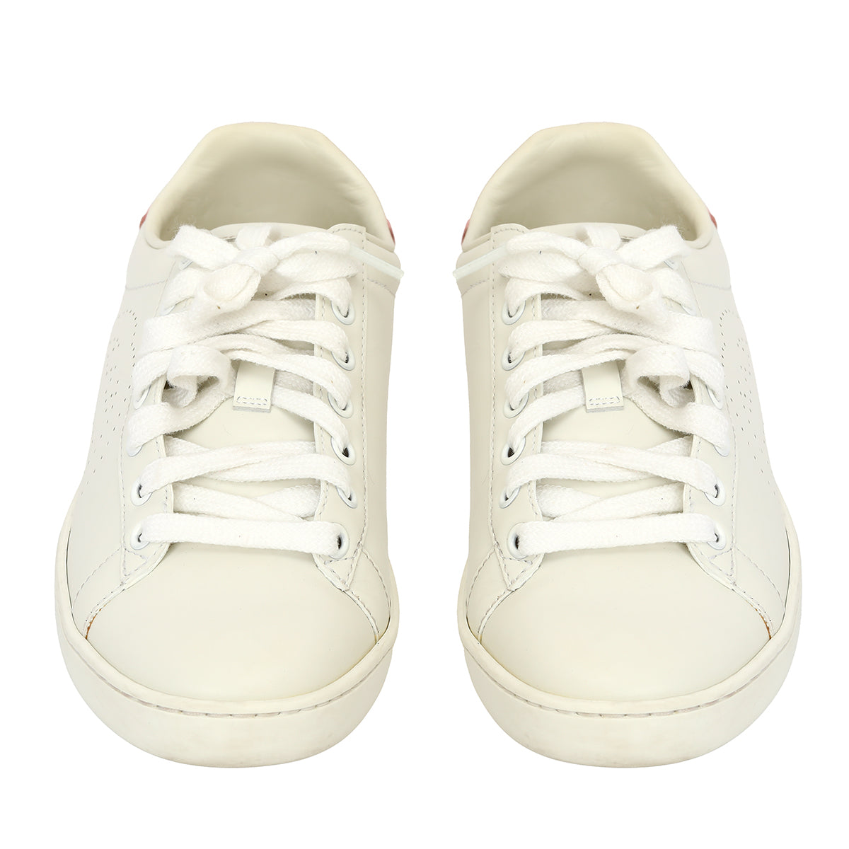 GG Interlocking Perforated G Logo White Sneakers EUR 36