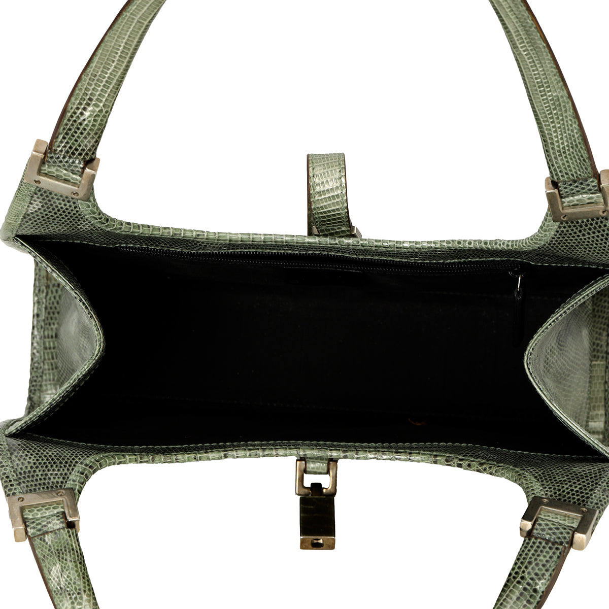 Jackie Lizard Embossed Bardot Bag One Size
