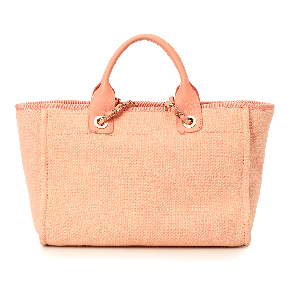 Canvas Small Deauville Tote Bag with CC Logo Print