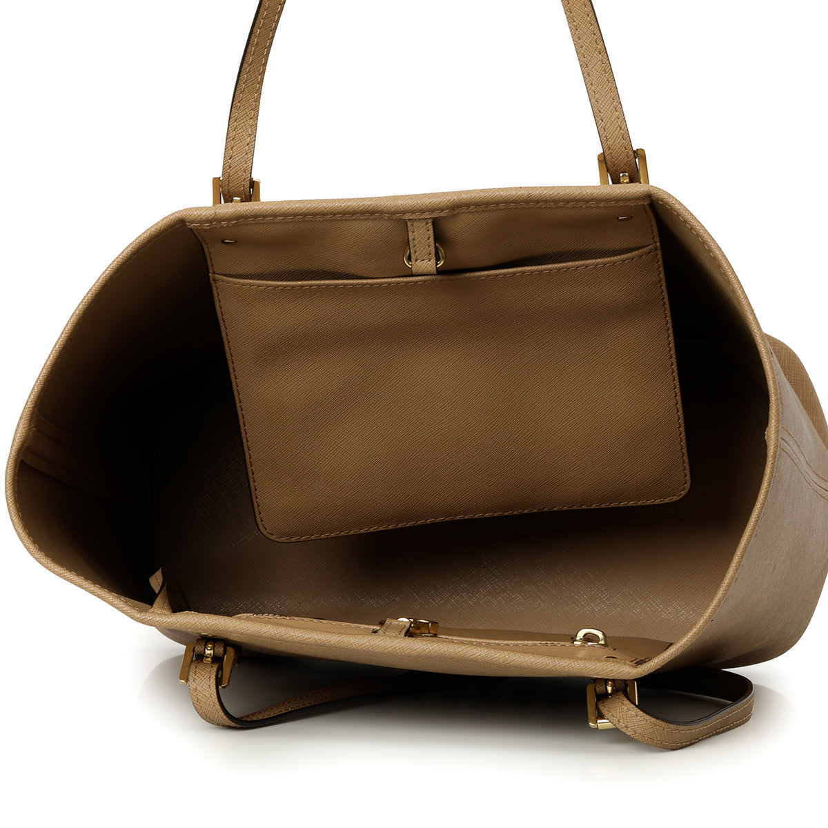Beige Leather Medium Jet Set Travel Tote