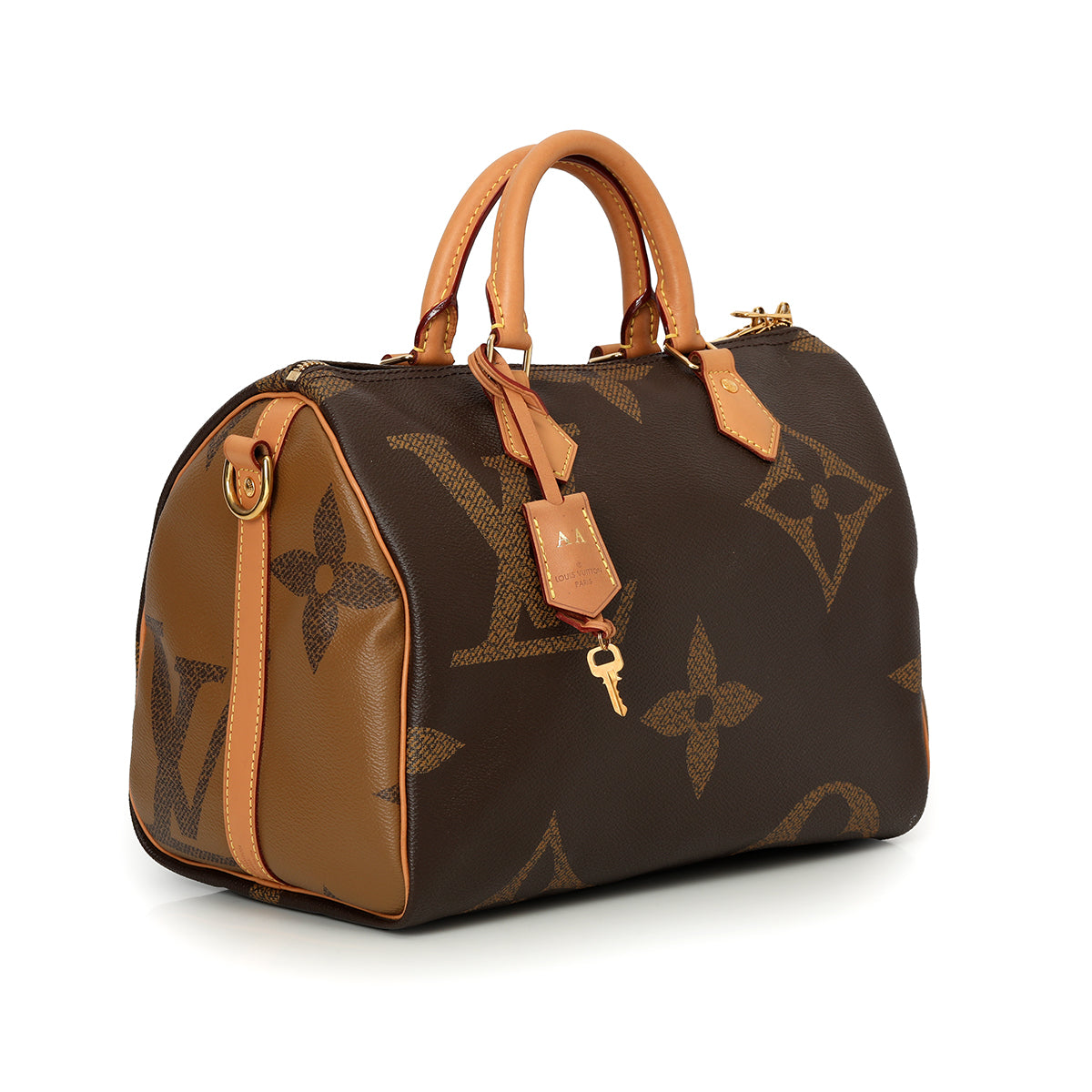 Monogram Giant Canvas Reverse Speedy Bandouliere 30 Bag