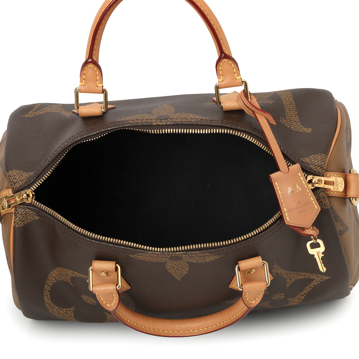 Monogram Giant Canvas Reverse Speedy Bandouliere 30 Bag