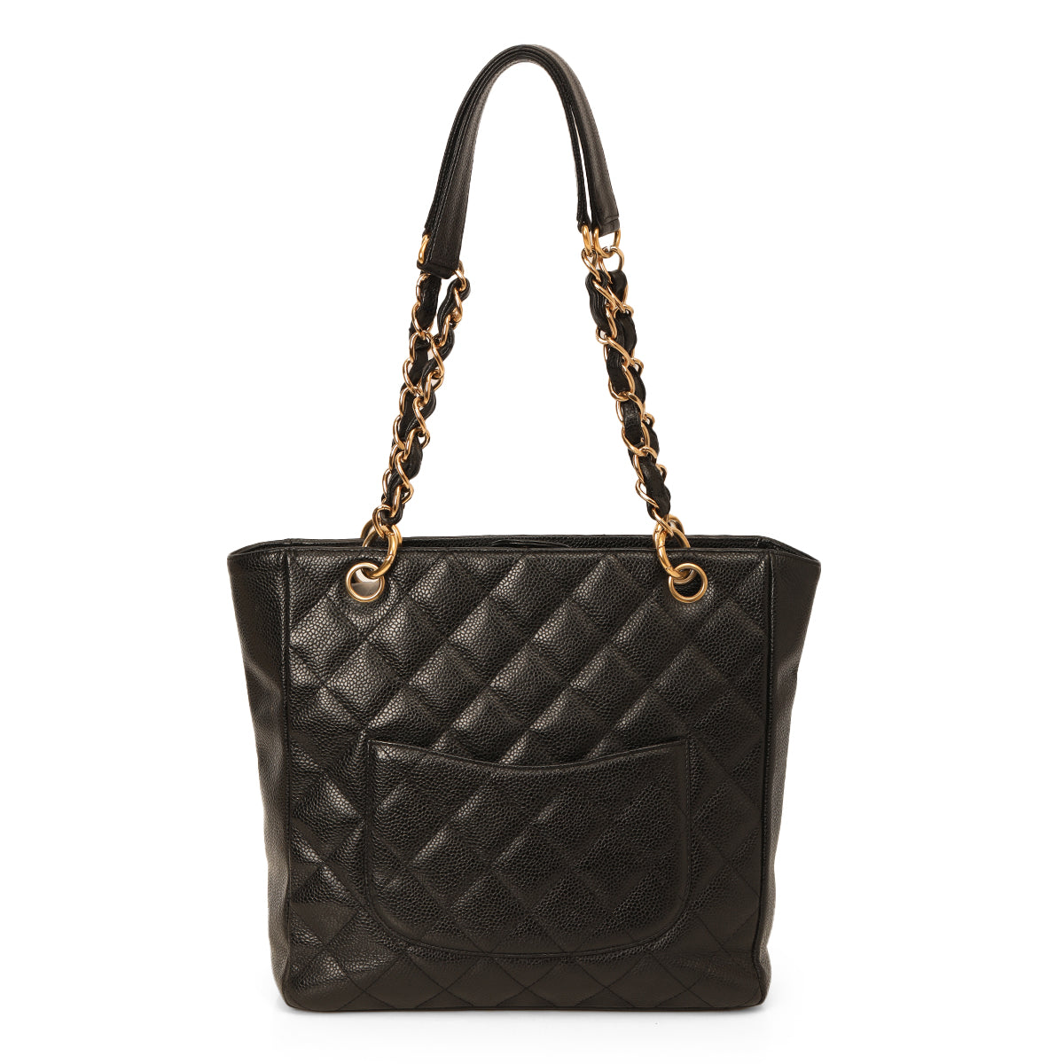 Chanel Black Caviar Petite Shopping PST Tote