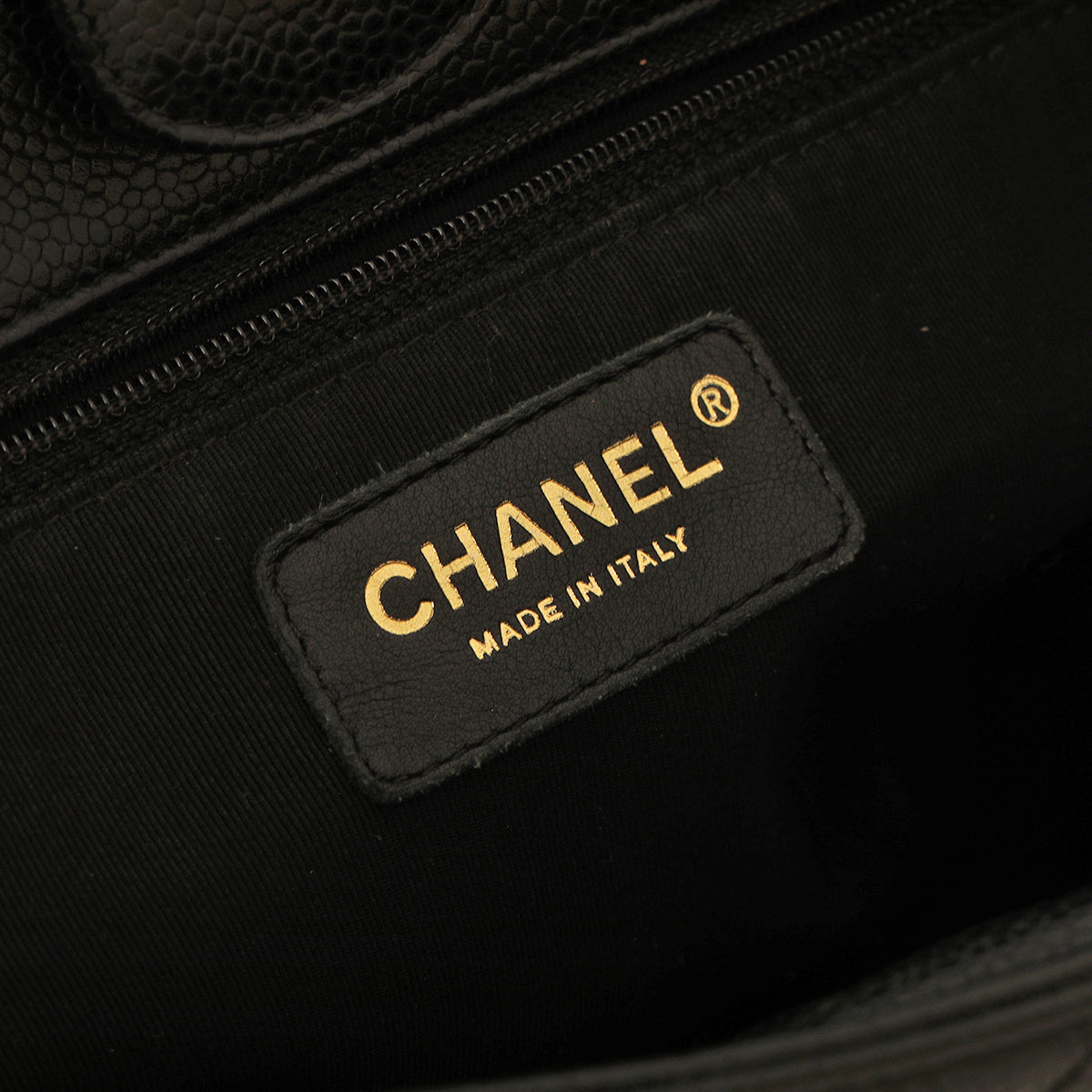 Chanel Black Caviar Petite Shopping PST Tote