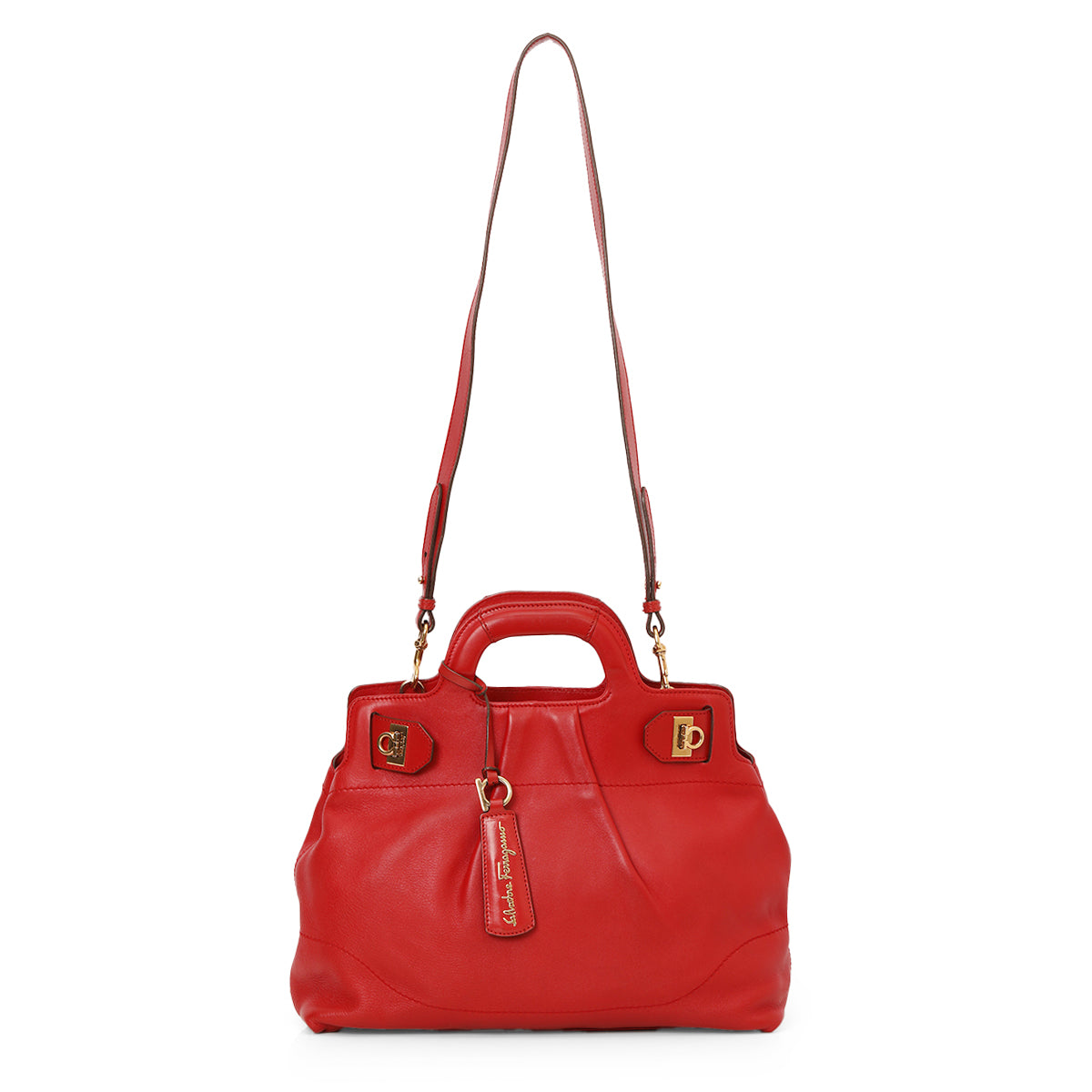 Lava Calfskin Leather Satchel One Size