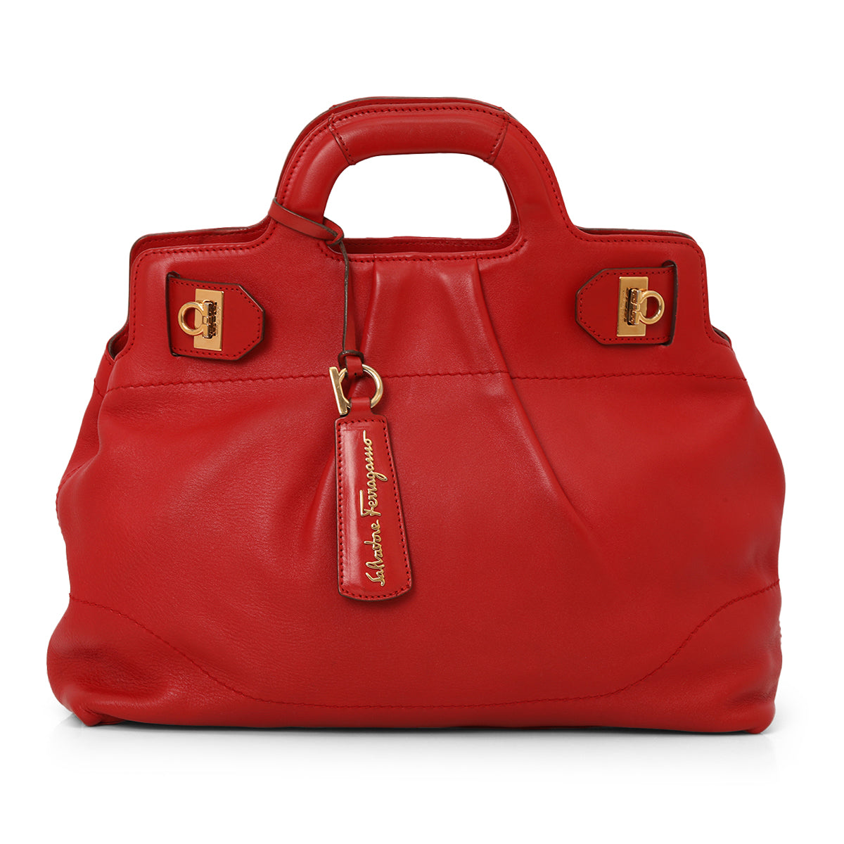 Lava Calfskin Leather Satchel One Size