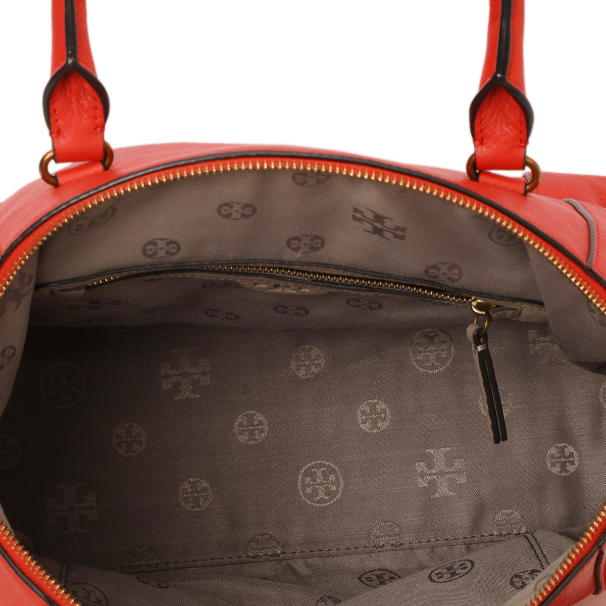 Red Dome Satchel With Charms One Size
