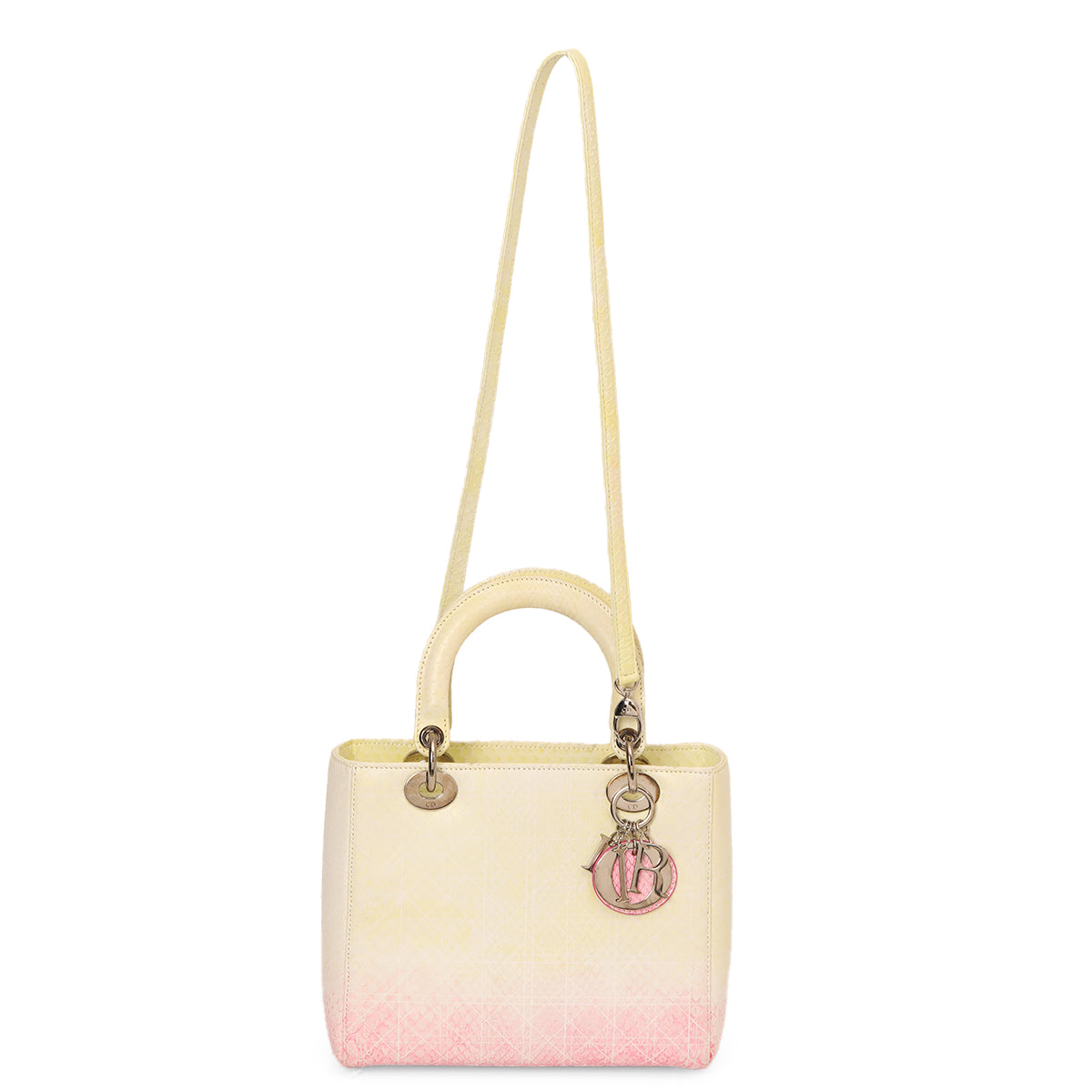 Medium Python Leather Lady Dior Bag
