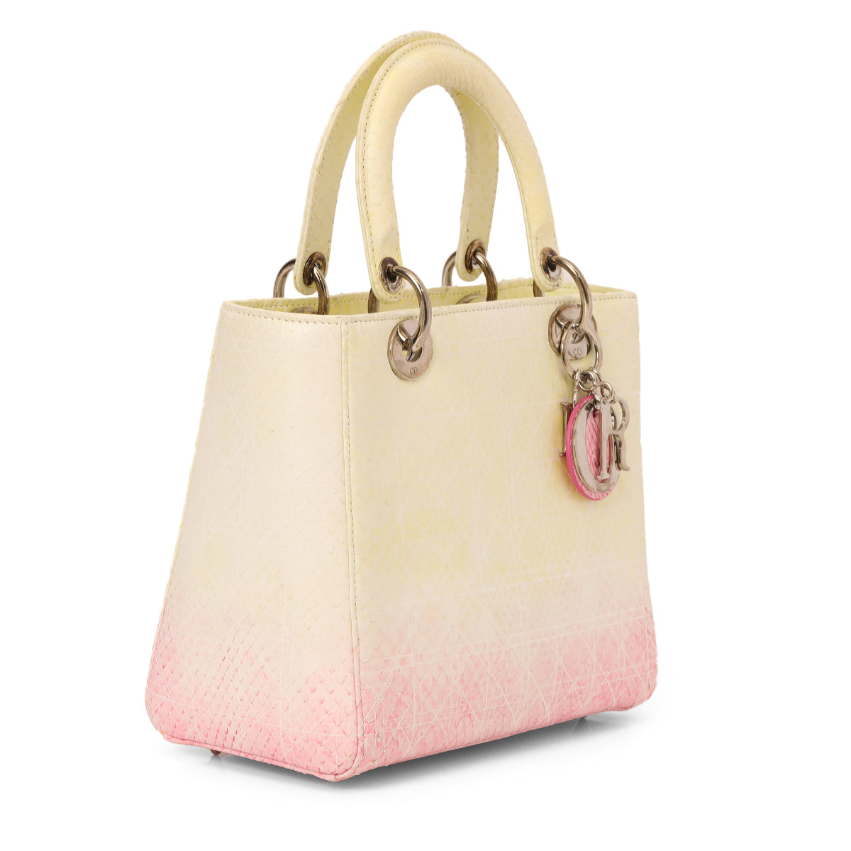 Medium Python Leather Lady Dior Bag