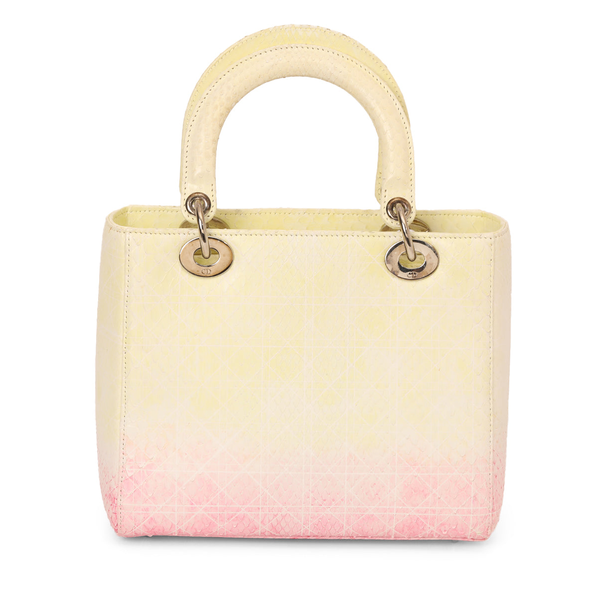 Medium Python Leather Lady Dior Bag