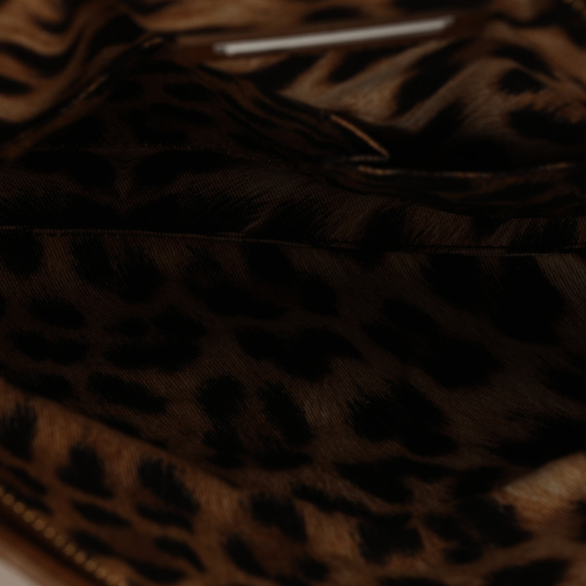 Brown Leather Foldover Wristlet Clutch One size