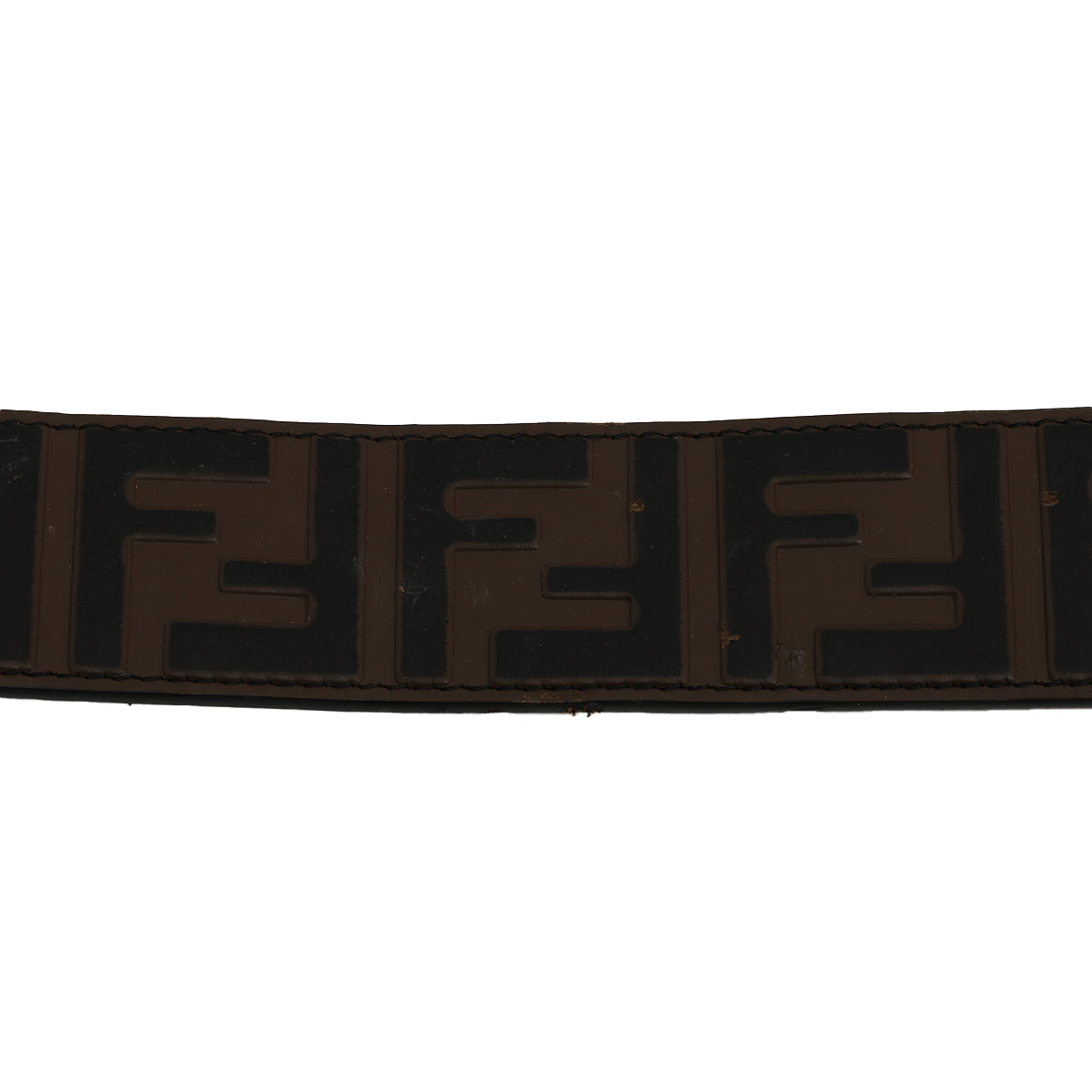 F is Fendi Belt Monogram Embossed Belt Size: 28