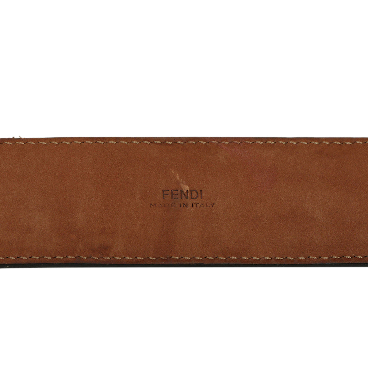 F is Fendi Belt Monogram Embossed Belt Size: 28