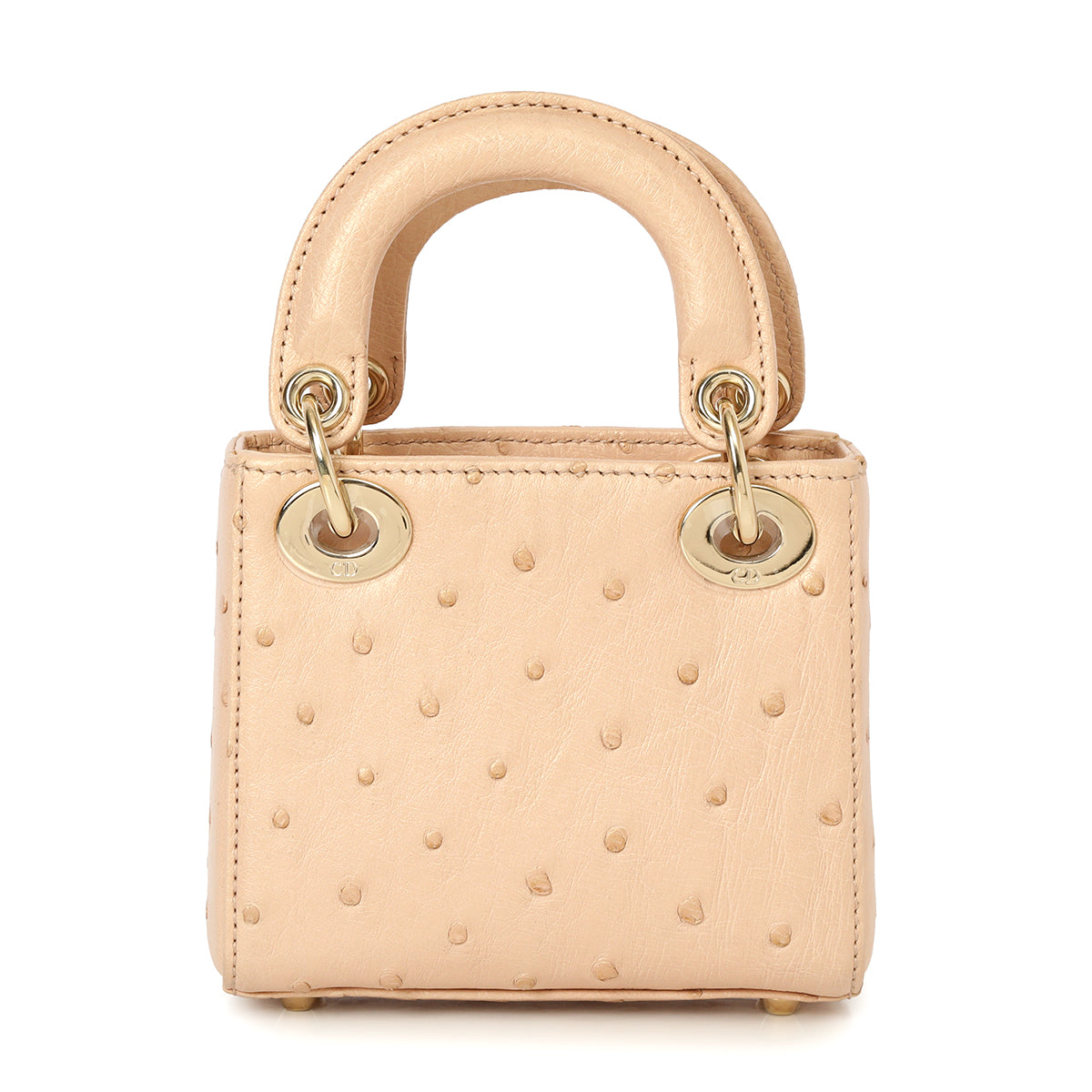 Ostrich Micro Lady Dior Bag