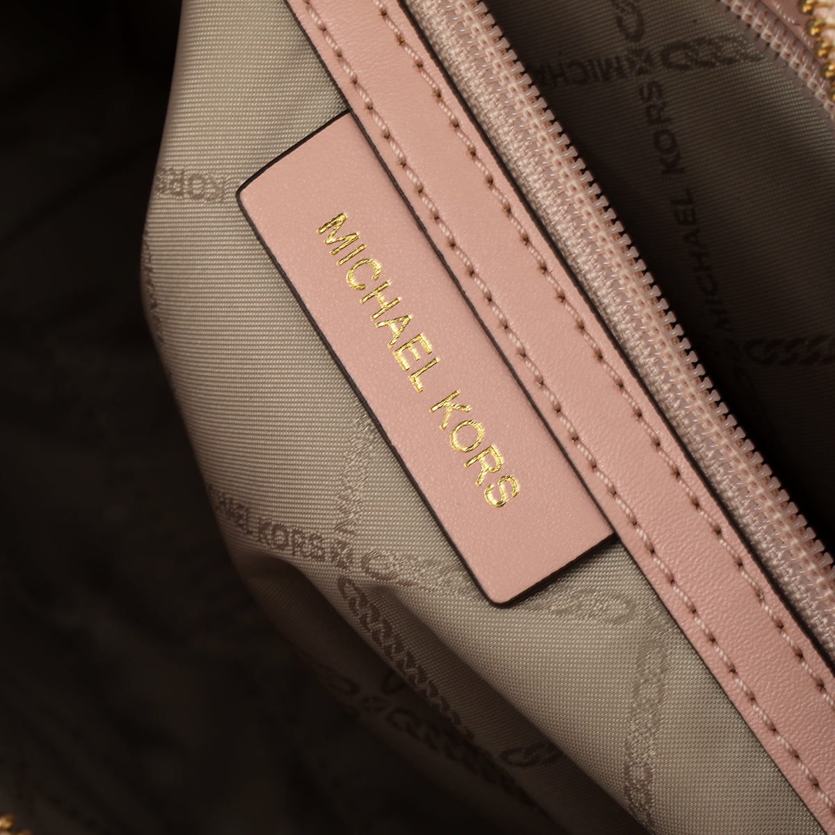 Color-Block Saffiano Leather Hand Bag