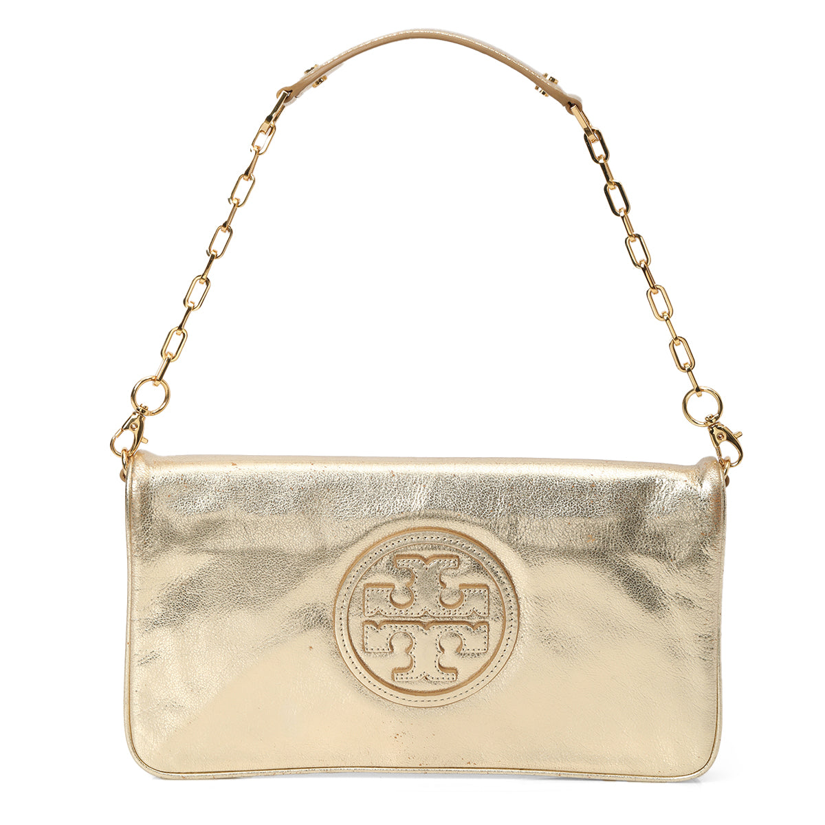 Reva Bombe Gold Clutch