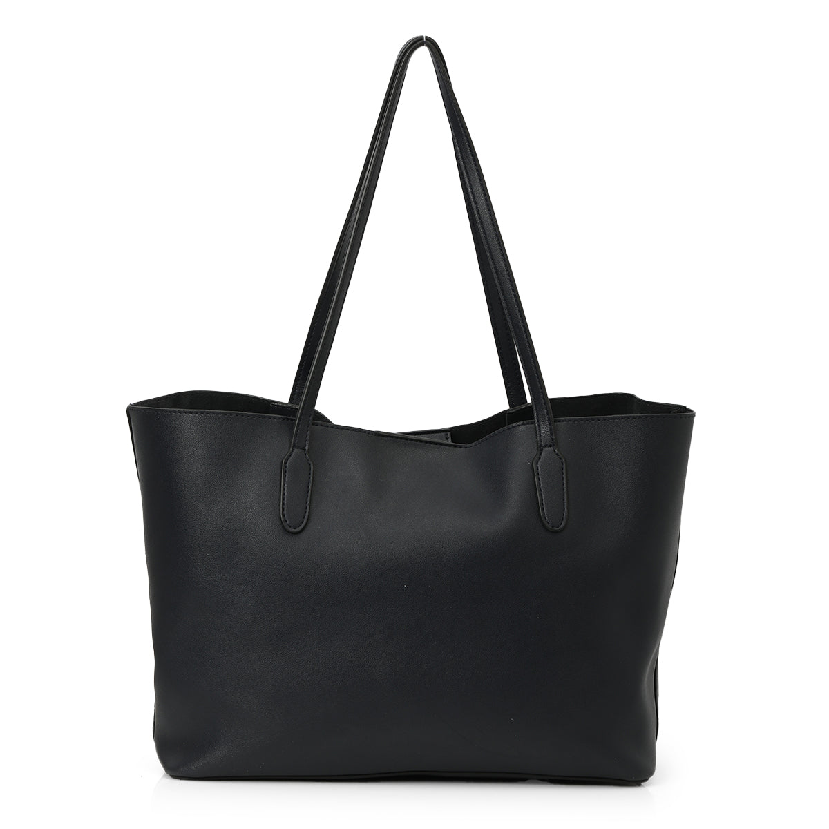 Leather Floral Tote One Size