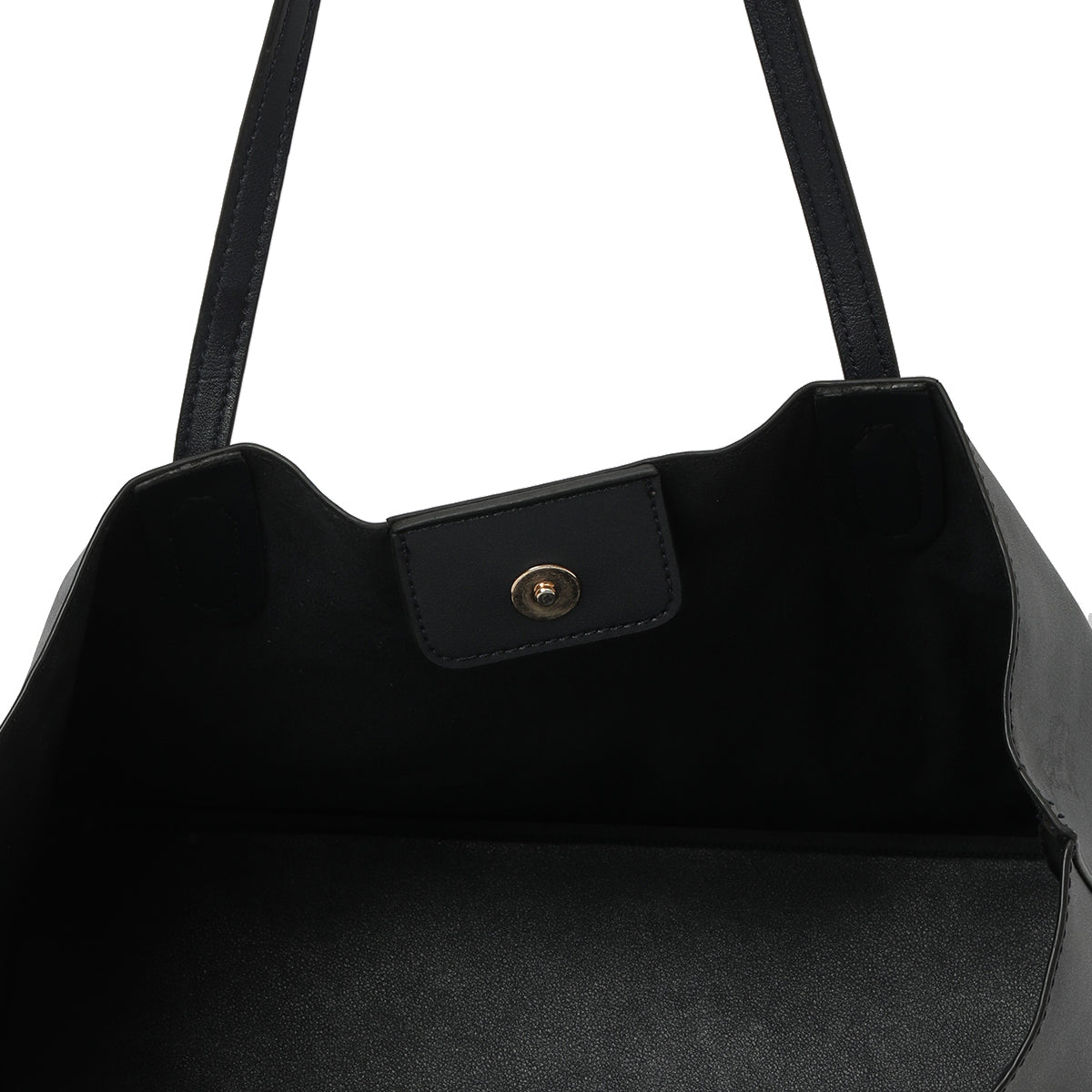Leather Floral Tote One Size