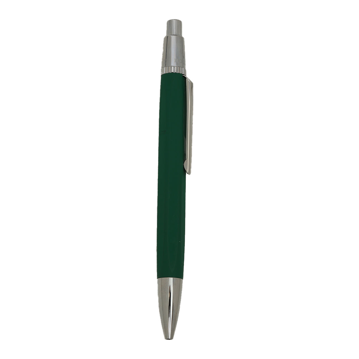 Ballpoint Retractable Matte Green And Silver Pen One Size