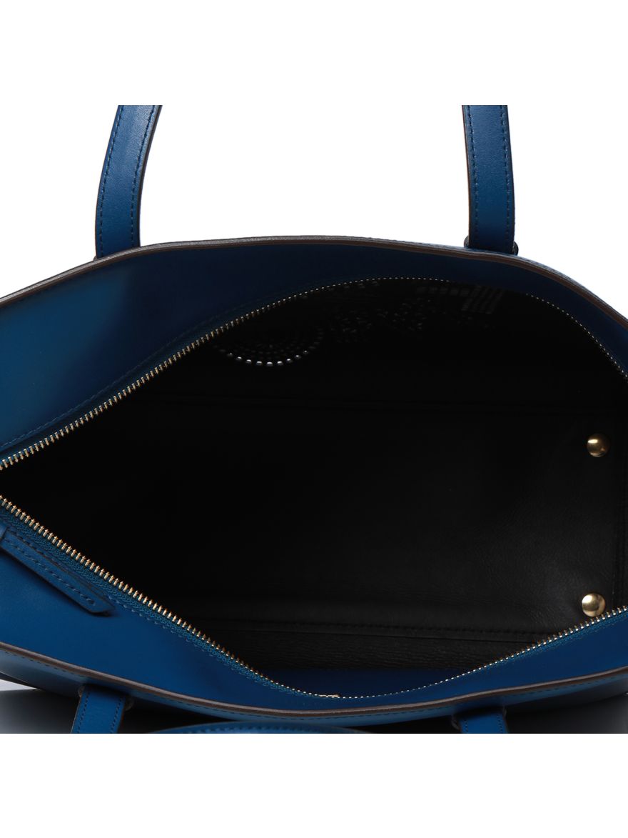 Blue Perforated Bonnie Tote One Size