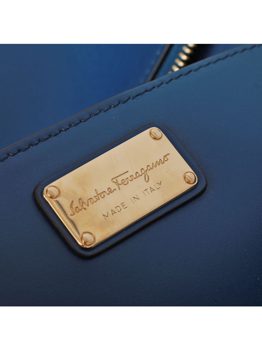 Blue Perforated Bonnie Tote One Size