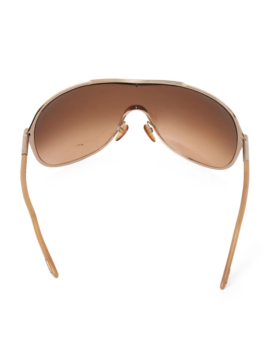 Amber Gold Auth Sunglasses Medium