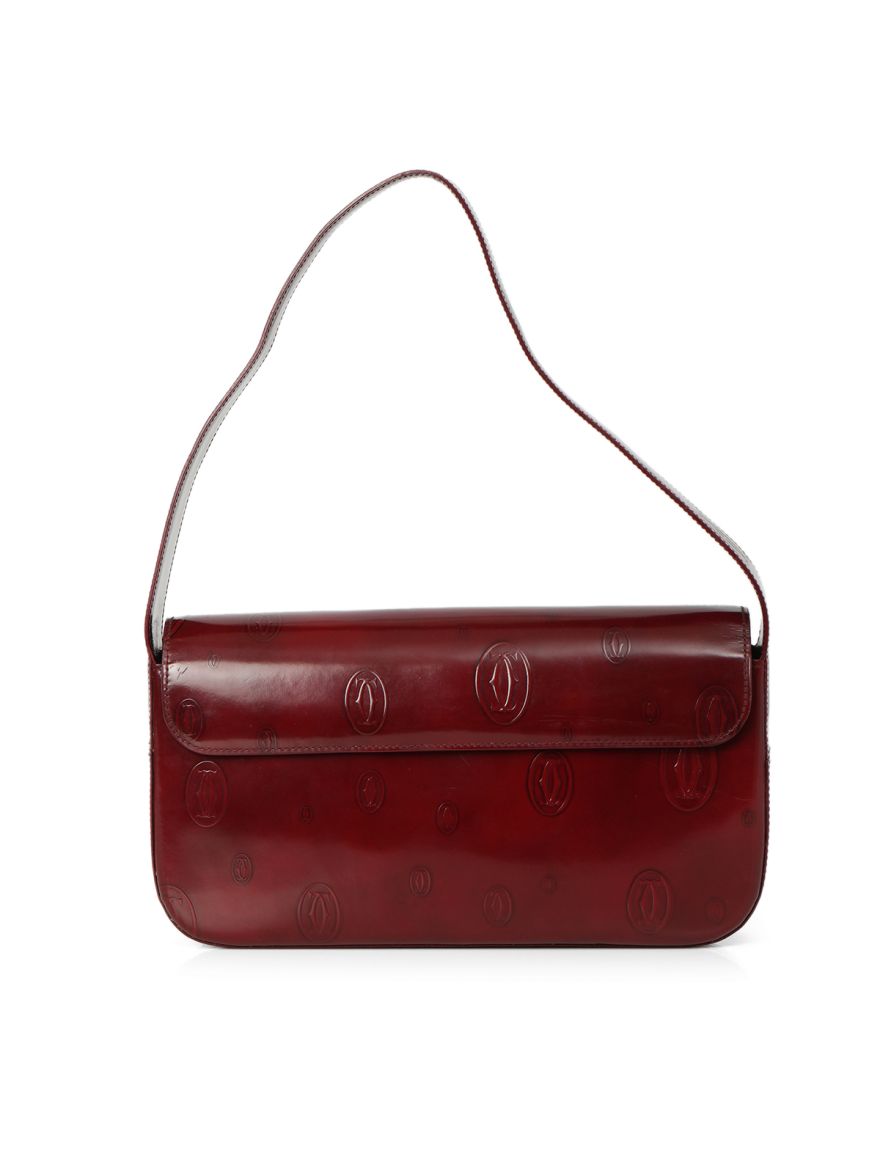 Patent Leather Happy Birthday Baguette Bag One Size