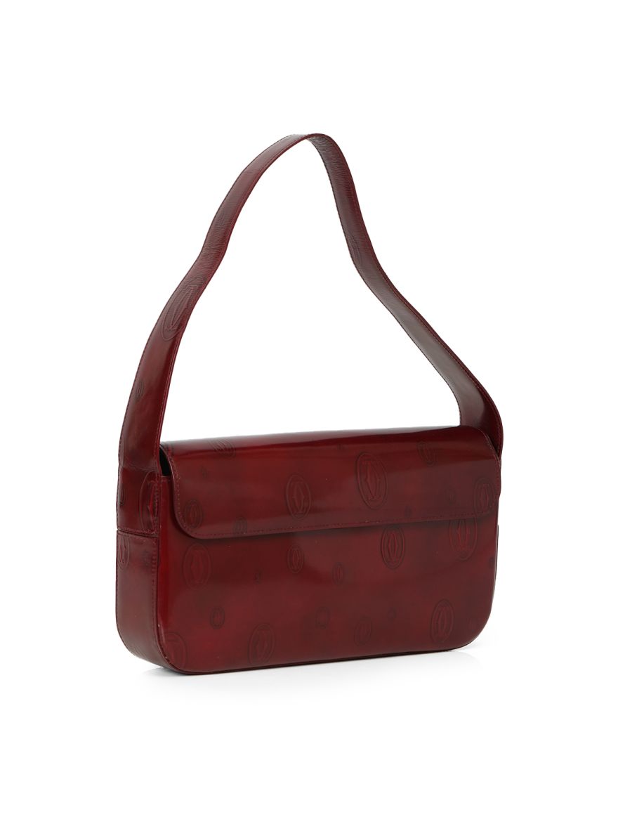 Patent Leather Happy Birthday Baguette Bag One Size