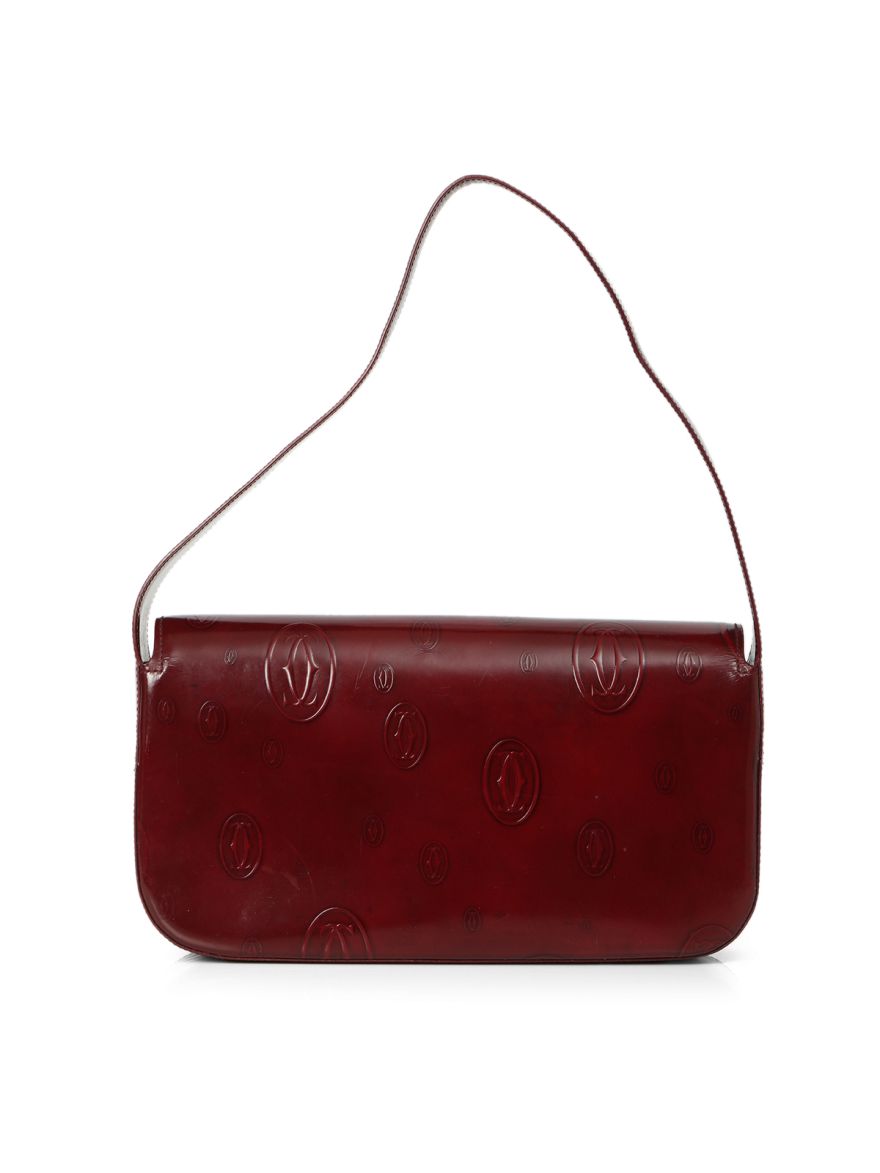 Patent Leather Happy Birthday Baguette Bag One Size