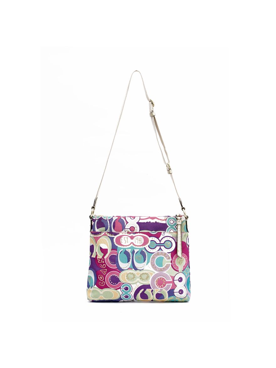 Poppy Pop Glam Purse Tote Glitter Gold Pink Purple Rainbow