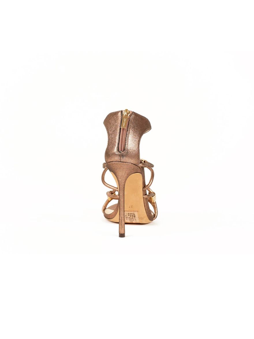 Copper Criss Cross Heels/Size-37EUR