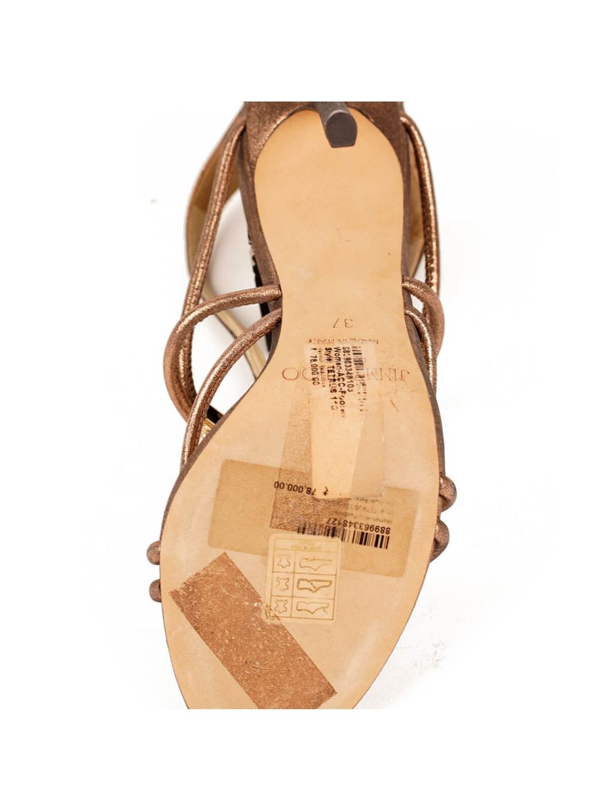 Copper Criss Cross Heels/Size-37EUR