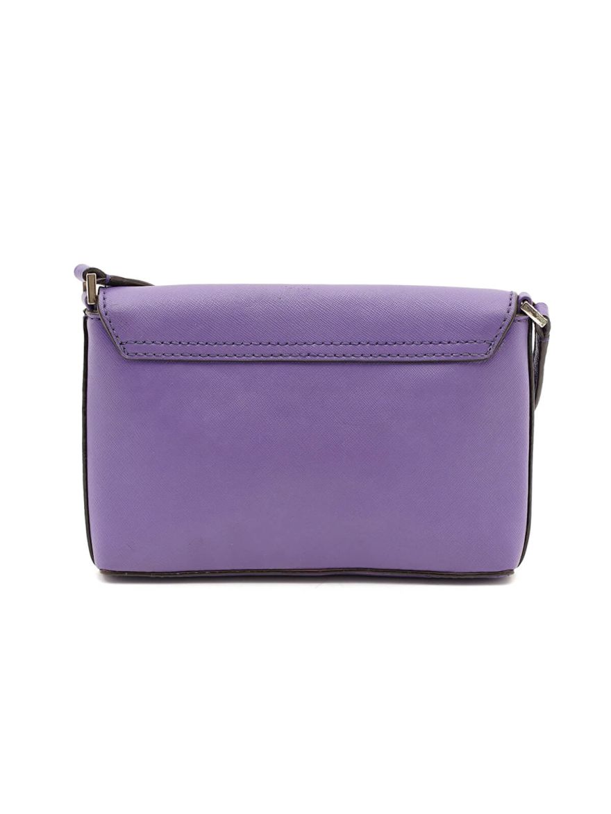 Newbury Lane Sally Purple Leather Crossbody
